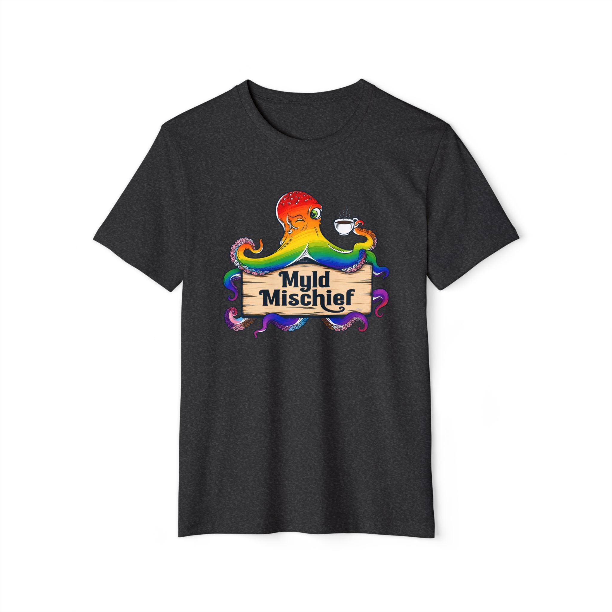 Pride Myld Mischief Bizi Logo - Organic Unisex T-Shirt