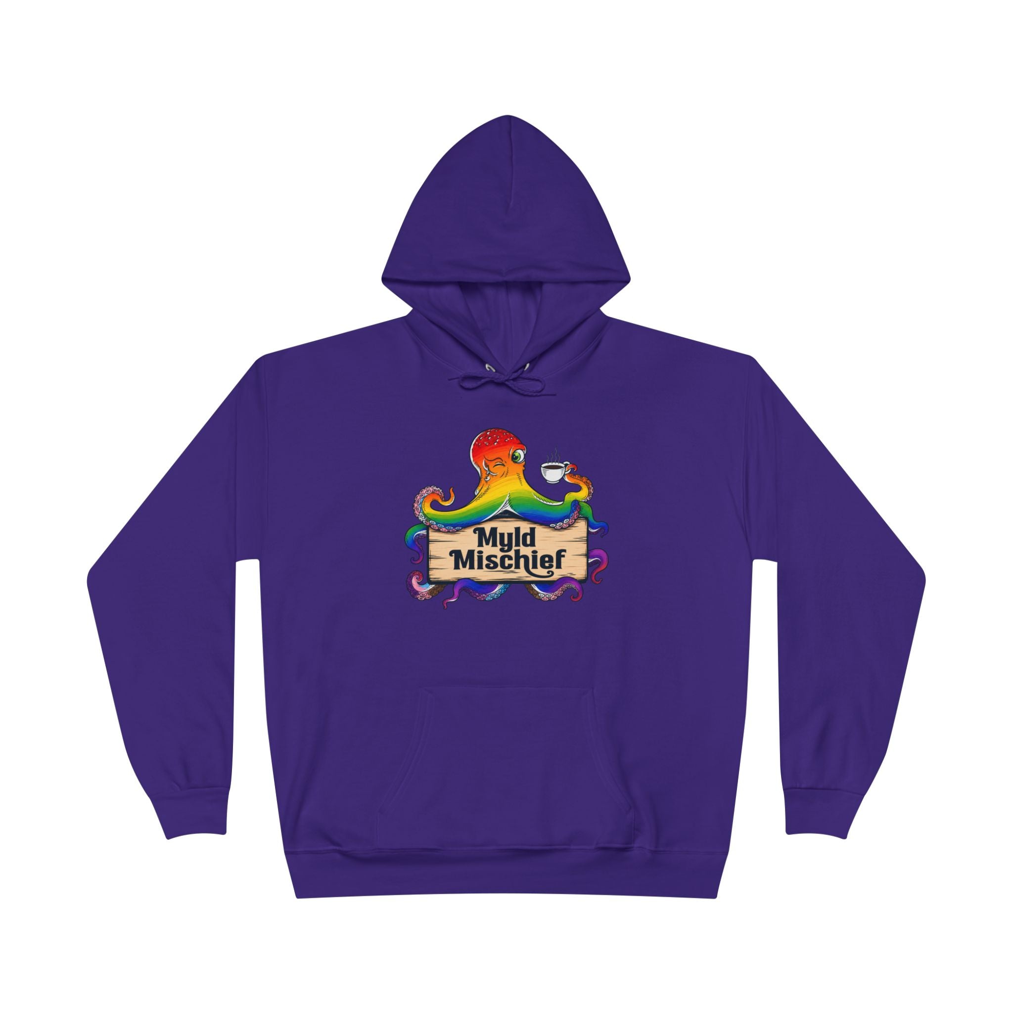 Pride Myld Michief Bizi Logo – Unisex Eco Hoodie