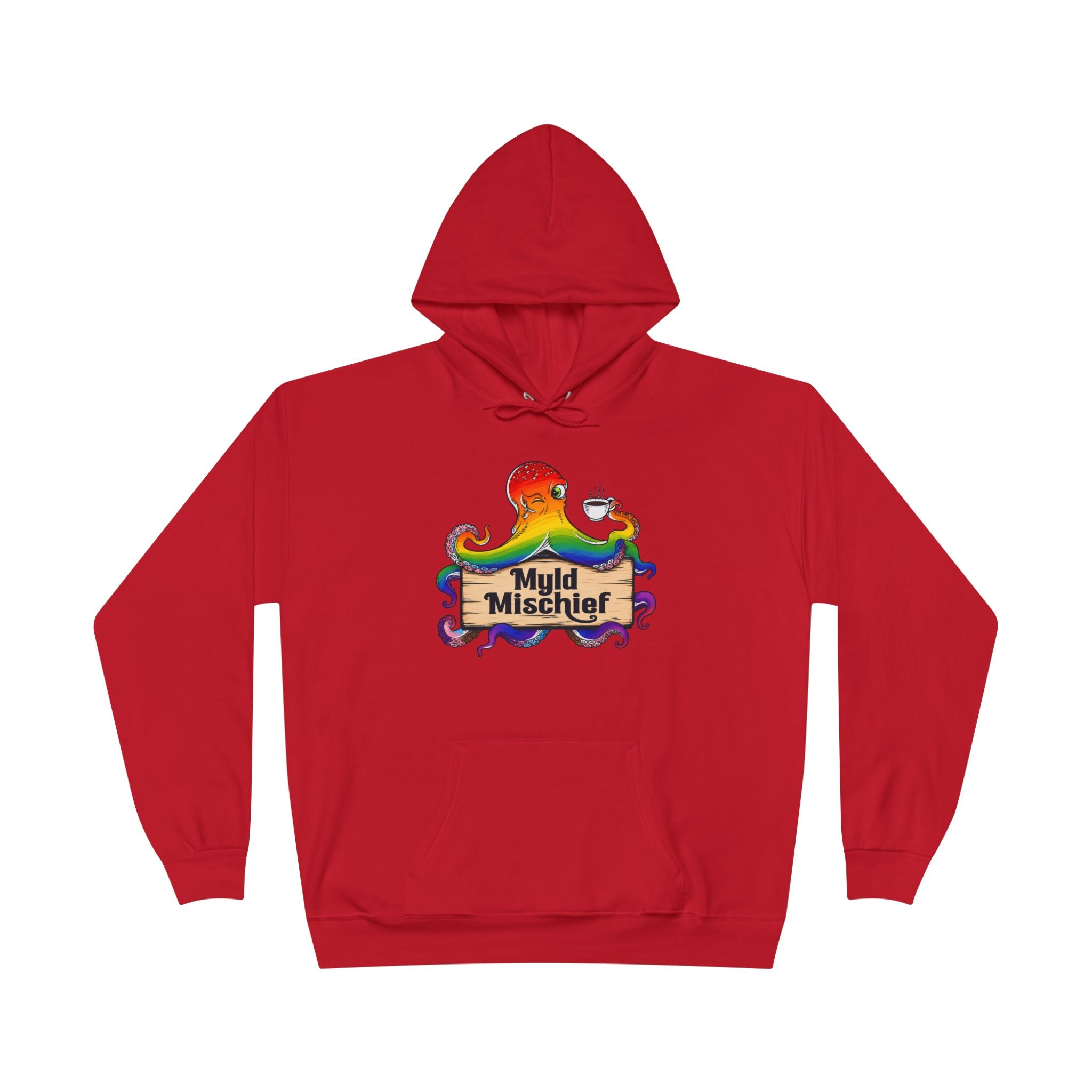 Pride Myld Michief Bizi Logo – Unisex Eco Hoodie