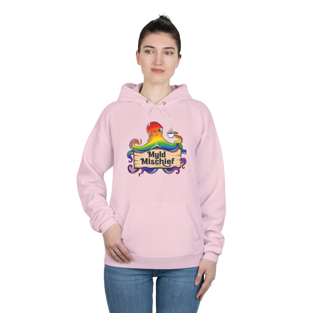 Pride Myld Michief Bizi Logo – Unisex Eco Hoodie