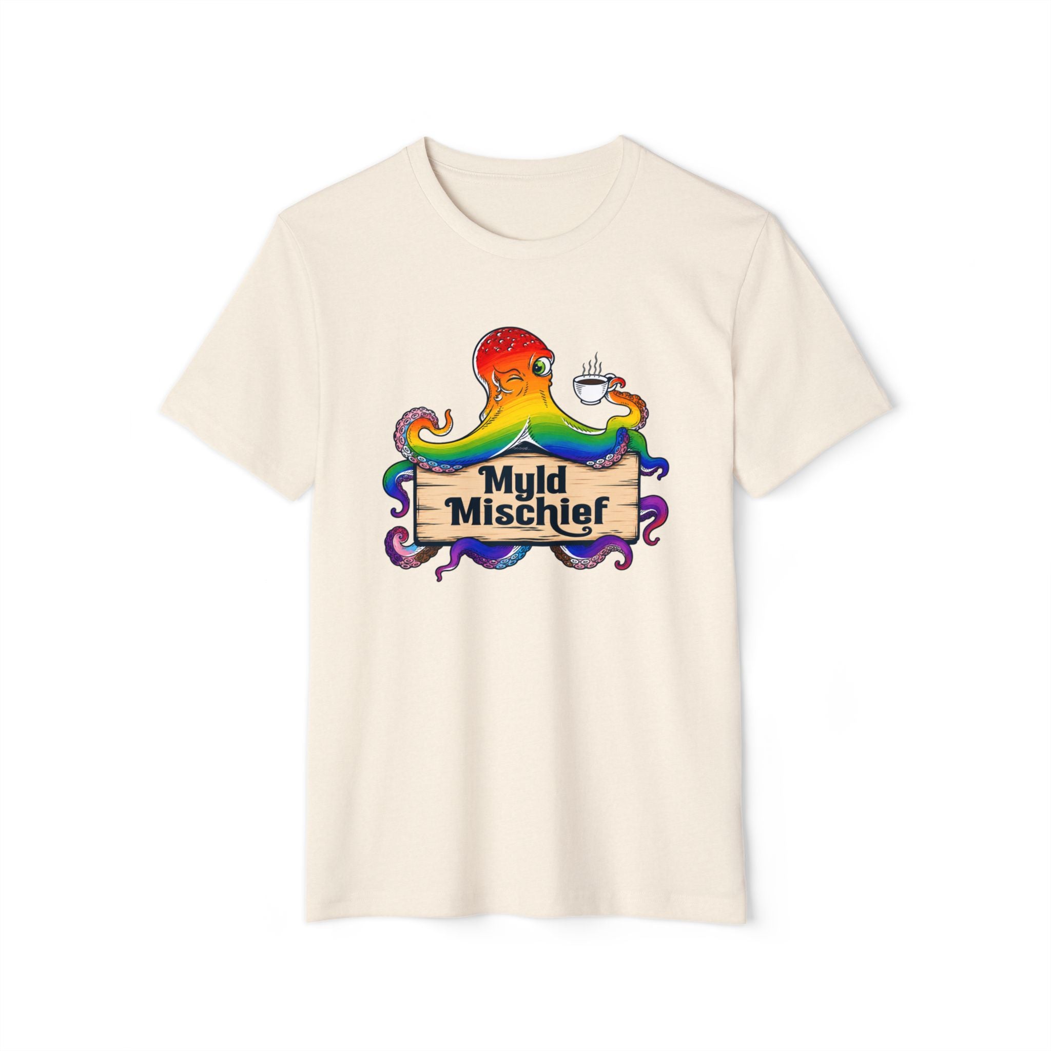 Pride Myld Mischief Bizi Logo - Organic Unisex T-Shirt