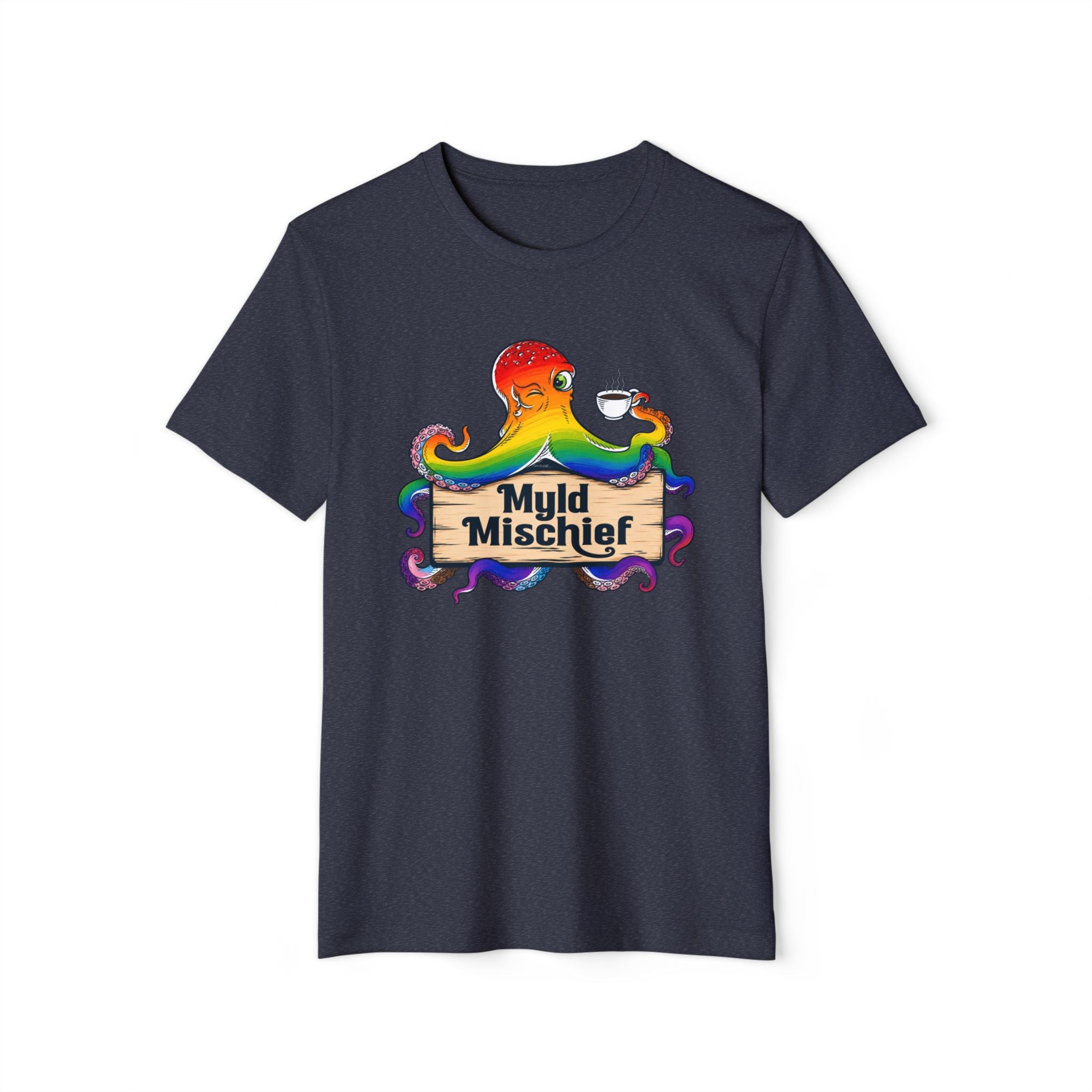 Pride Myld Mischief Bizi Logo - Organic Unisex T-Shirt