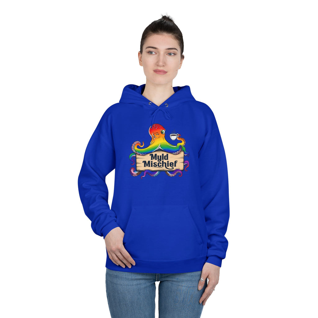 Pride Myld Michief Bizi Logo – Unisex Eco Hoodie