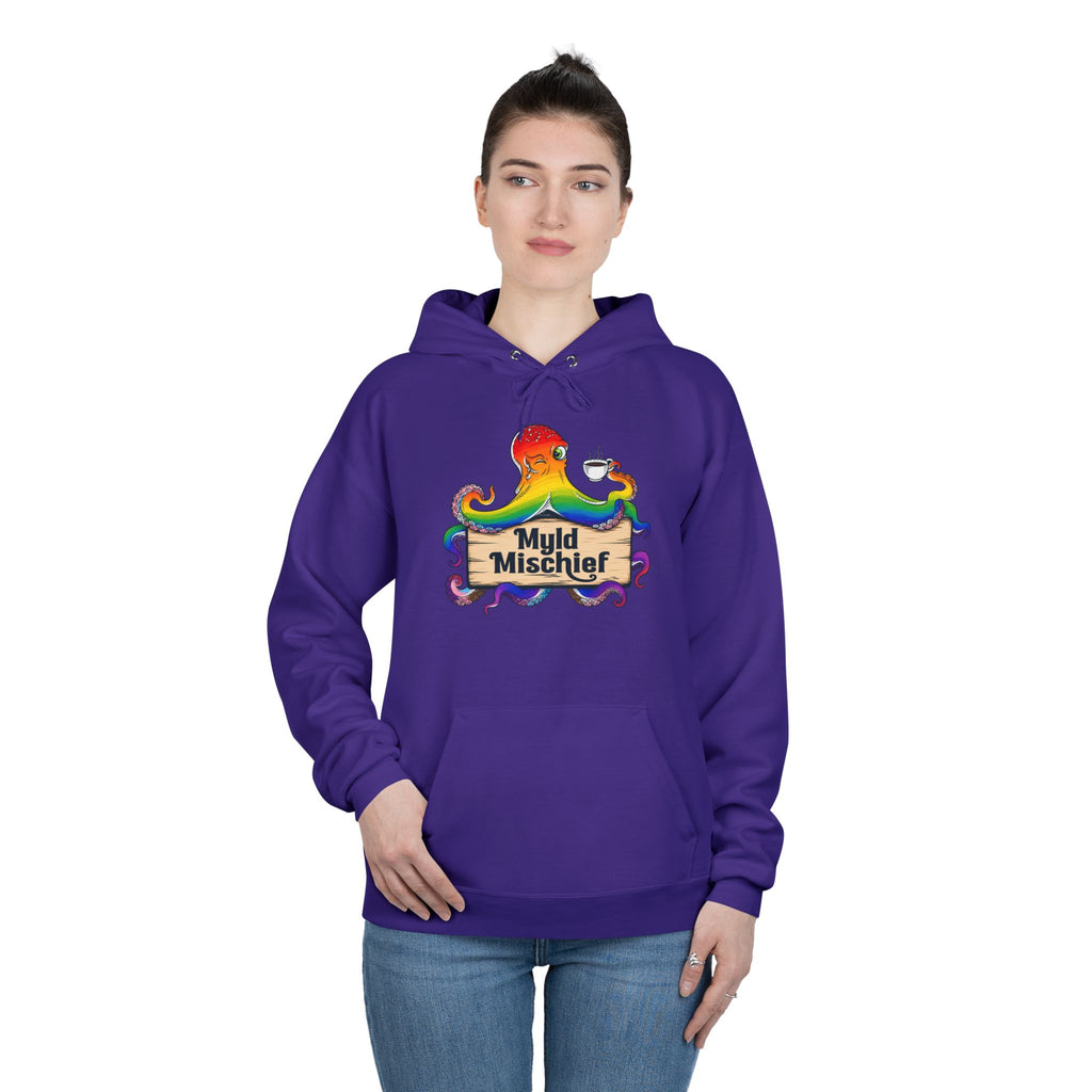 Pride Myld Michief Bizi Logo – Unisex Eco Hoodie