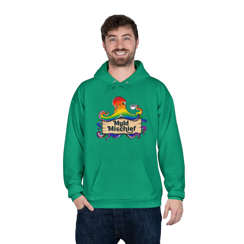Pride Myld Michief Bizi Logo – Unisex Eco Hoodie