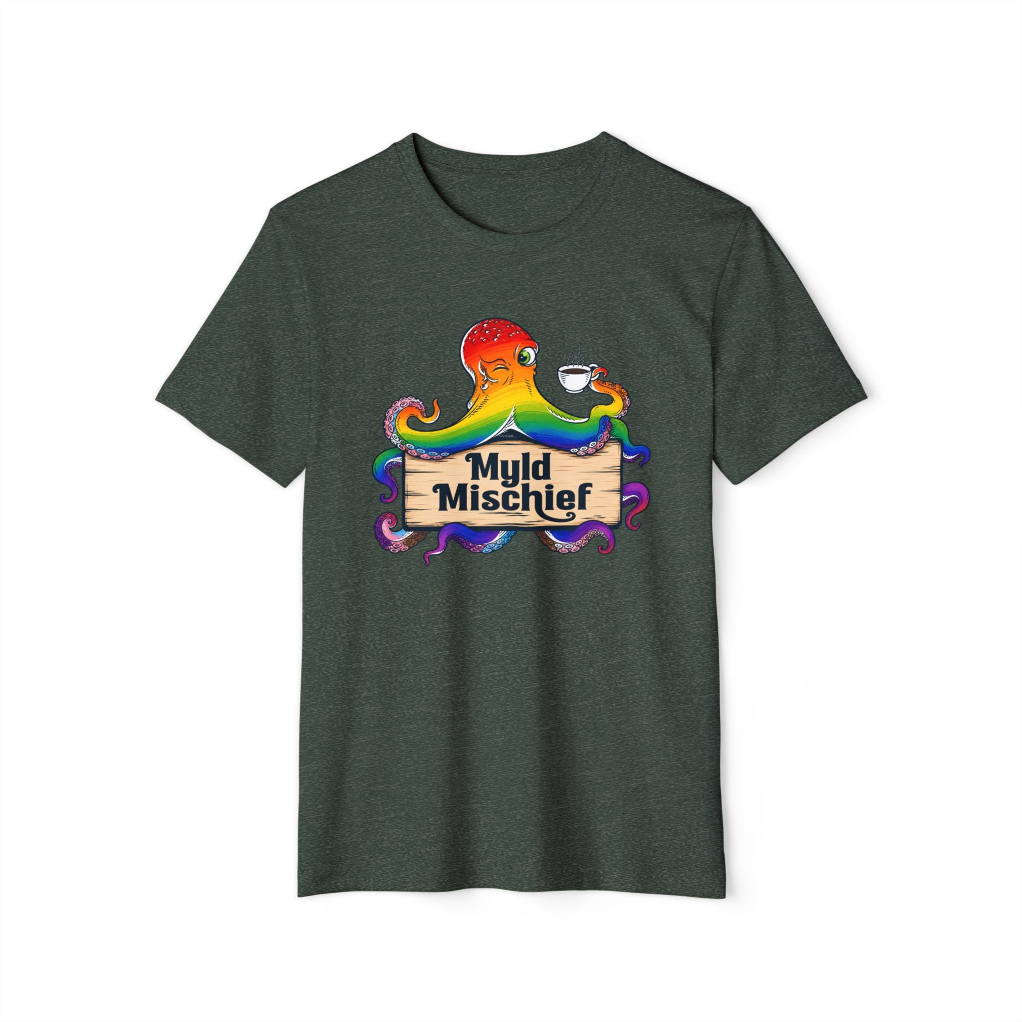 Pride Myld Mischief Bizi Logo - Organic Unisex T-Shirt