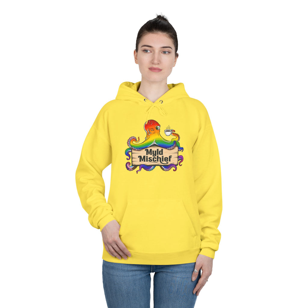 Pride Myld Michief Bizi Logo – Unisex Eco Hoodie