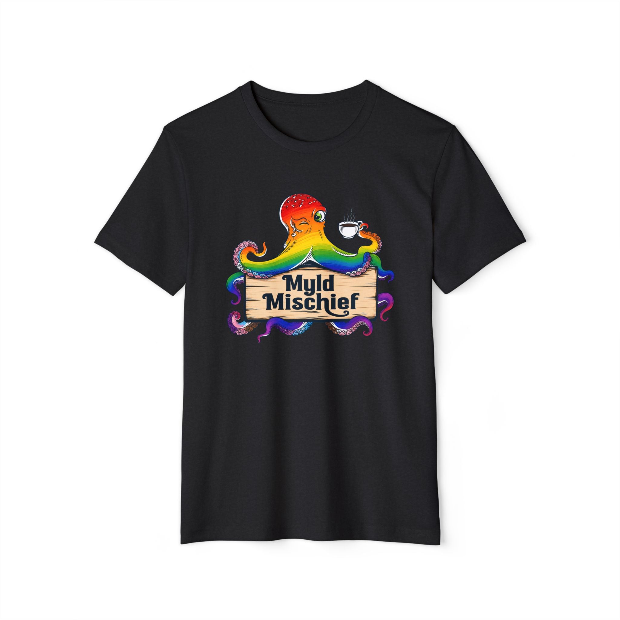 Pride Myld Mischief Bizi Logo - Organic Unisex T-Shirt