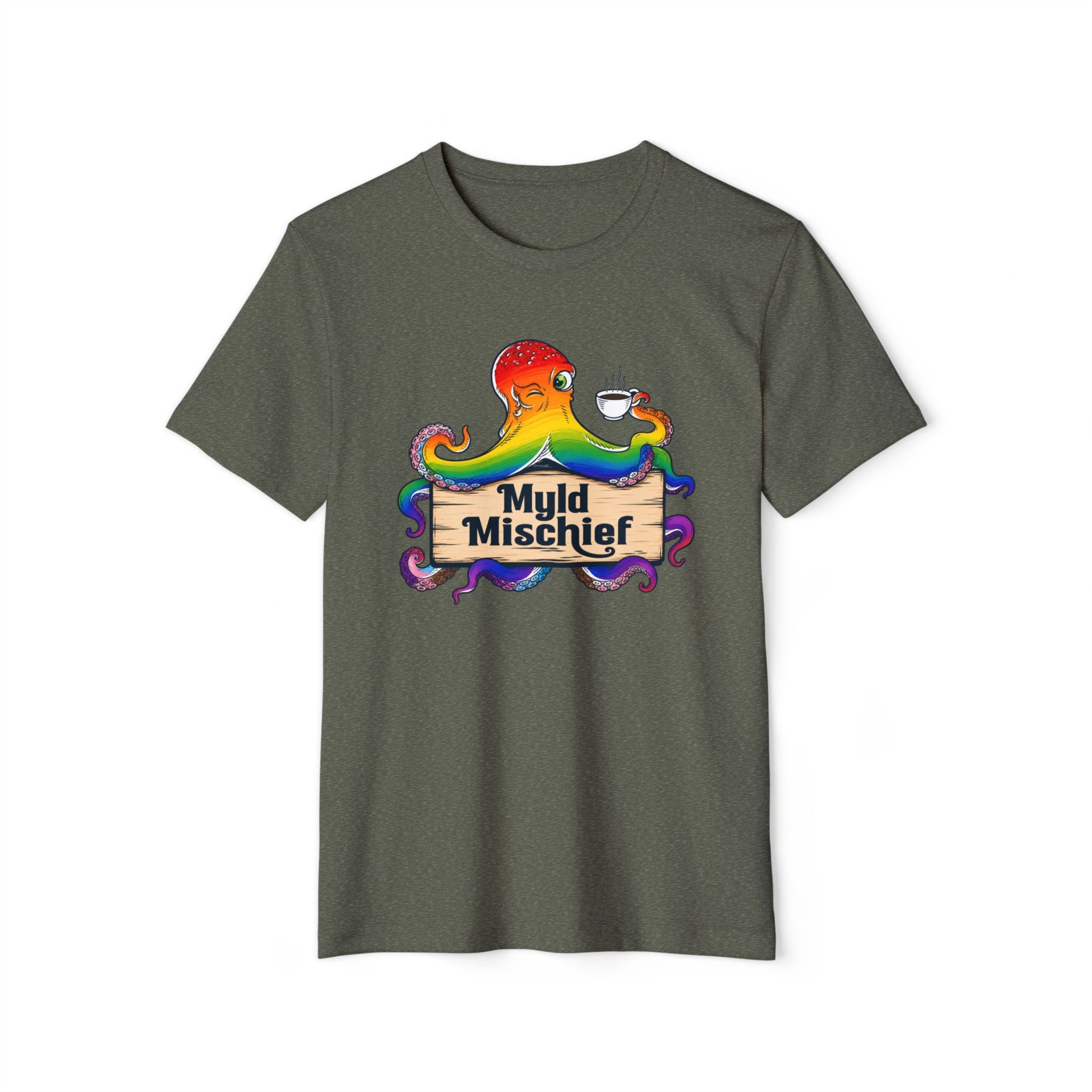 Pride Myld Mischief Bizi Logo - Organic Unisex T-Shirt
