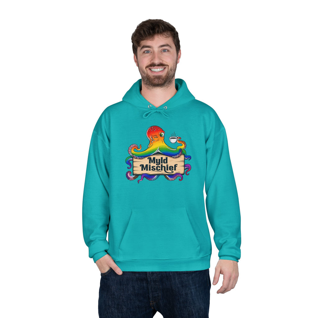 Pride Myld Michief Bizi Logo – Unisex Eco Hoodie