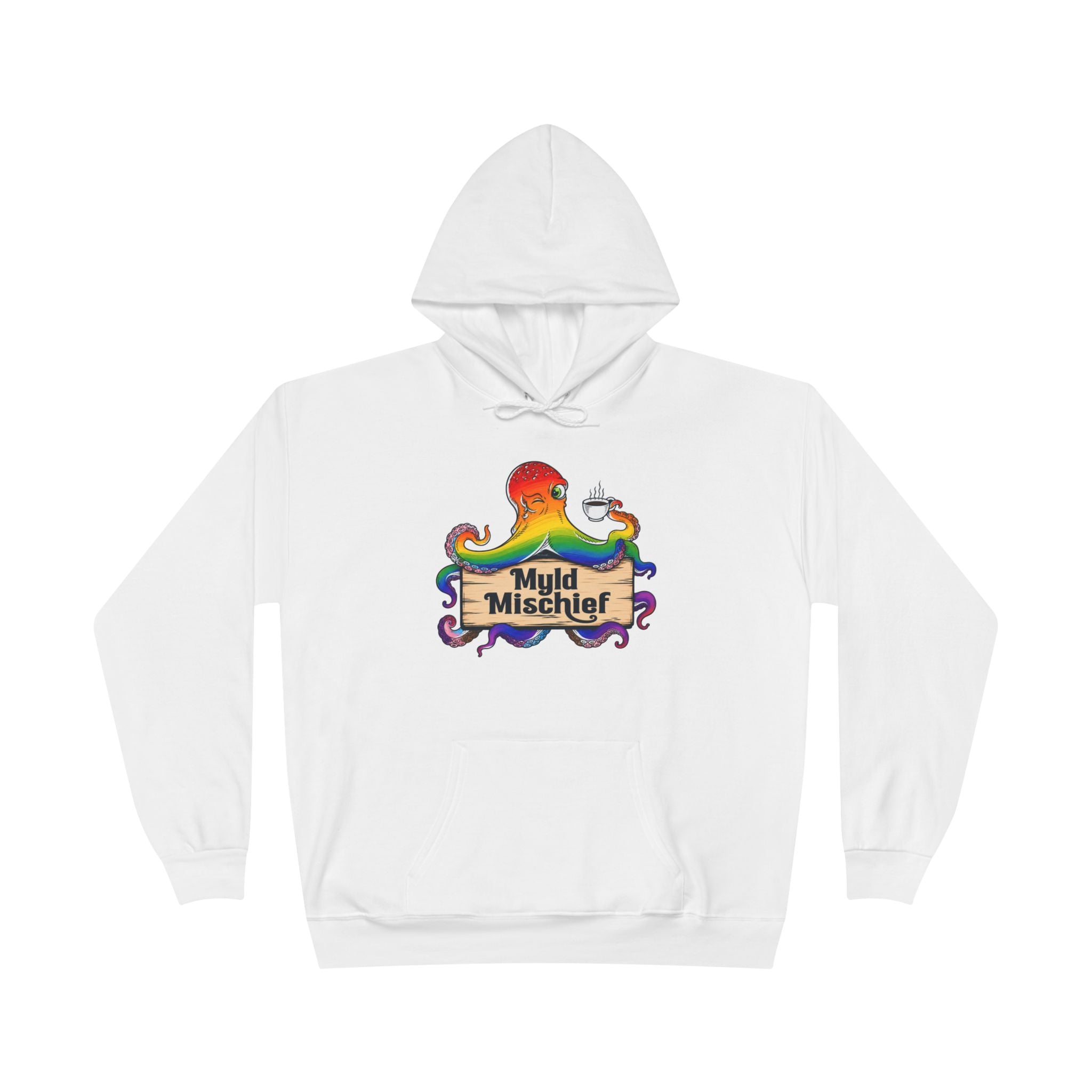 Pride Myld Michief Bizi Logo – Unisex Eco Hoodie