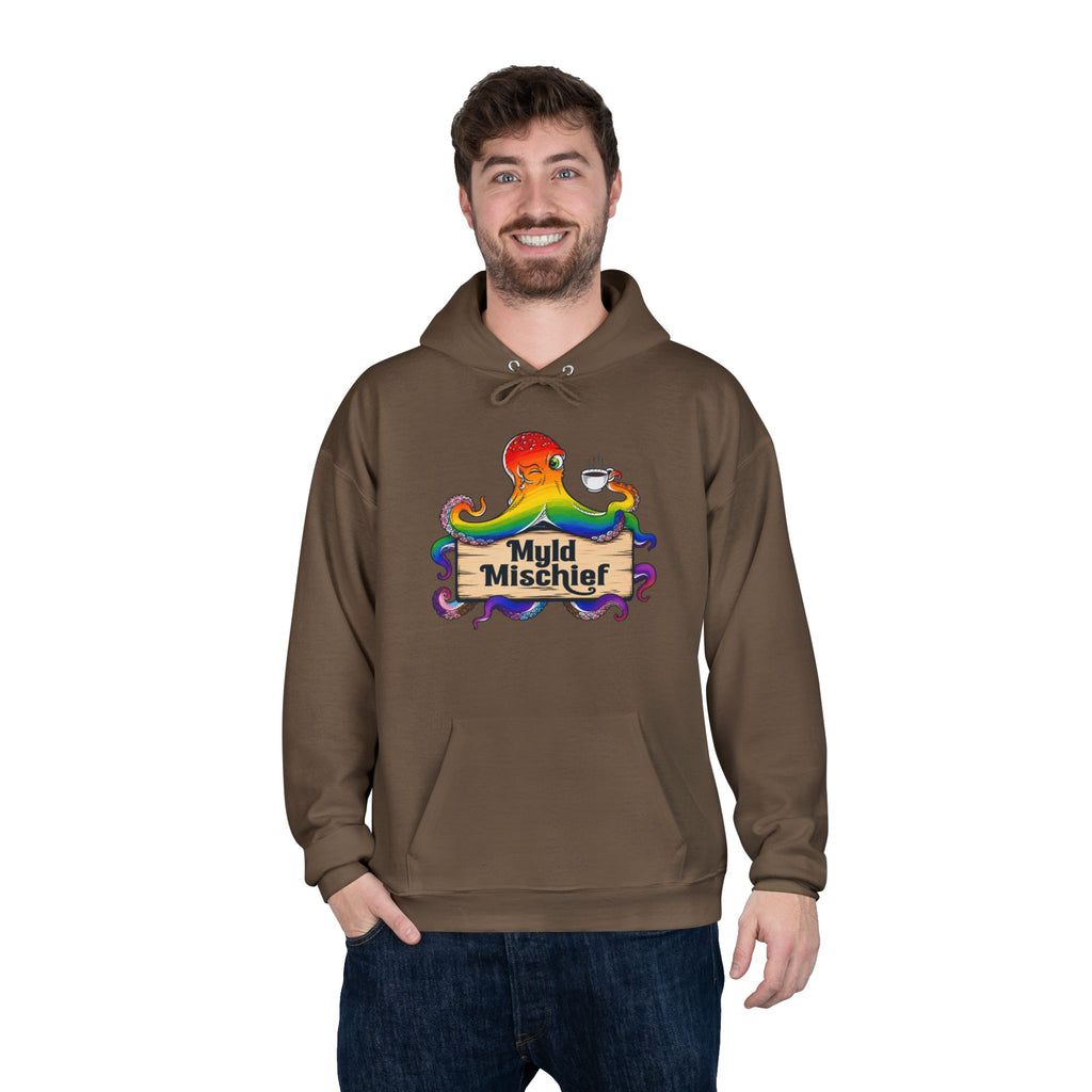 Pride Myld Michief Bizi Logo – Unisex Eco Hoodie