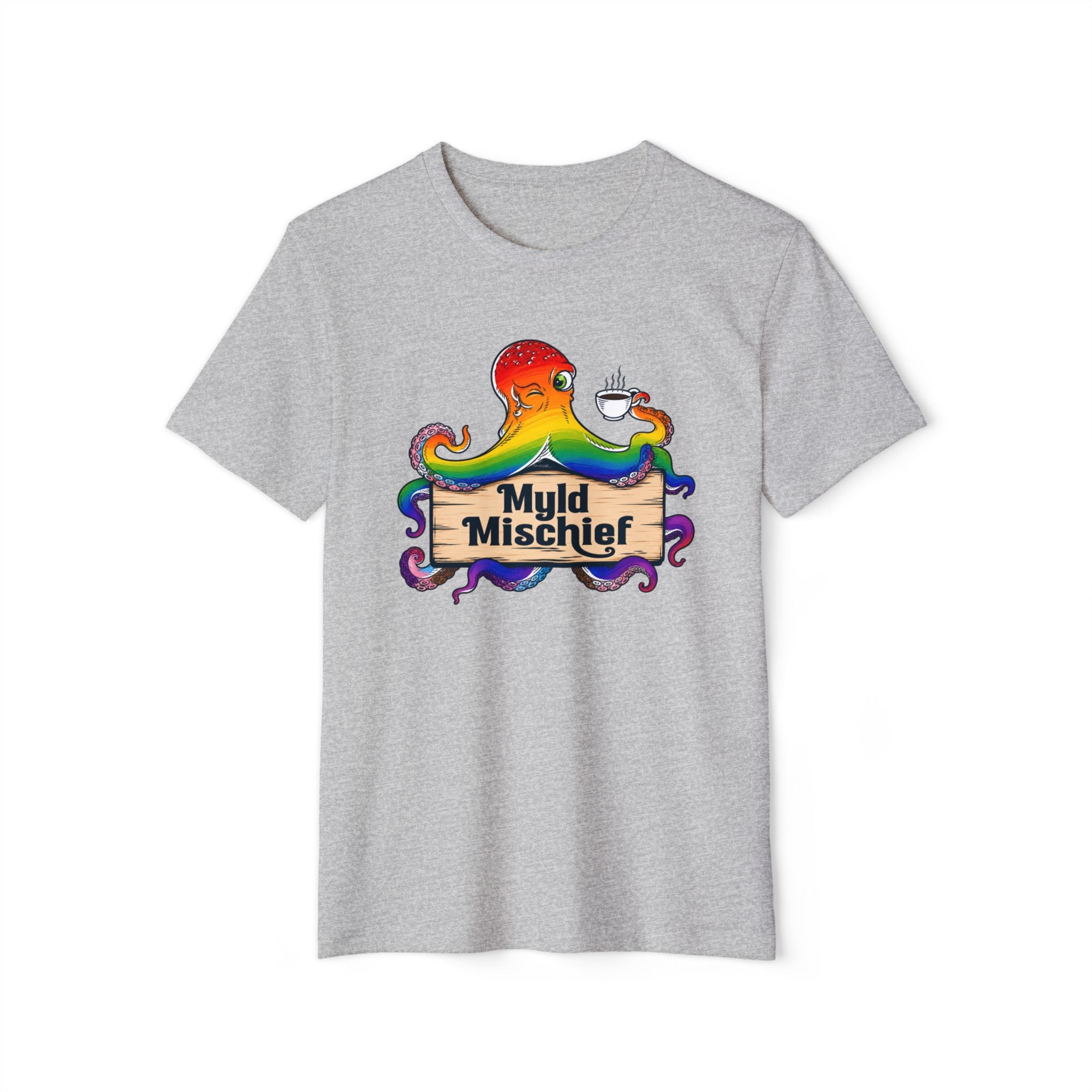 Pride Myld Mischief Bizi Logo - Organic Unisex T-Shirt