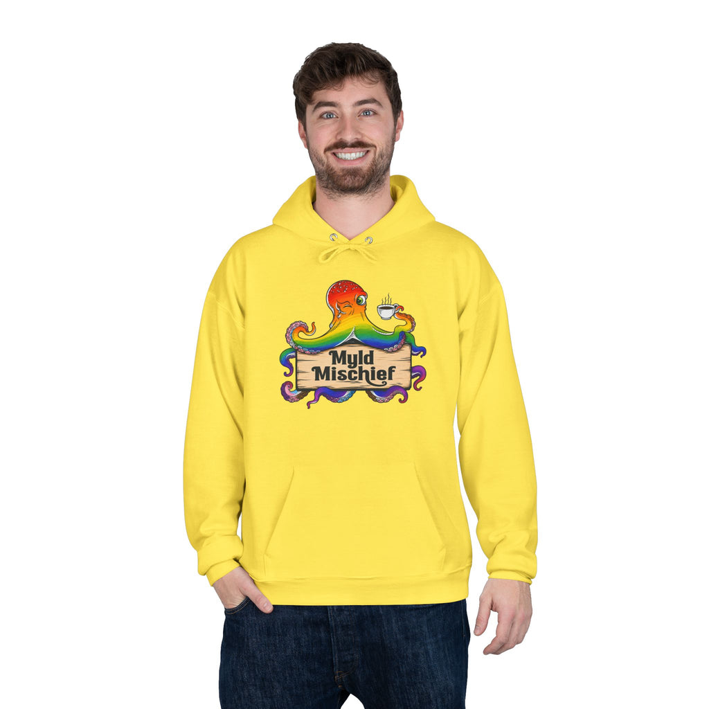 Pride Myld Michief Bizi Logo – Unisex Eco Hoodie