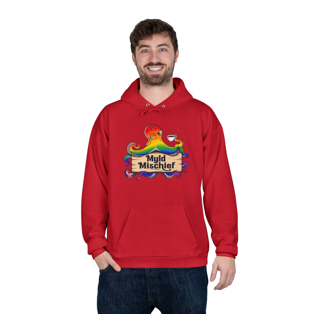 Pride Myld Michief Bizi Logo – Unisex Eco Hoodie