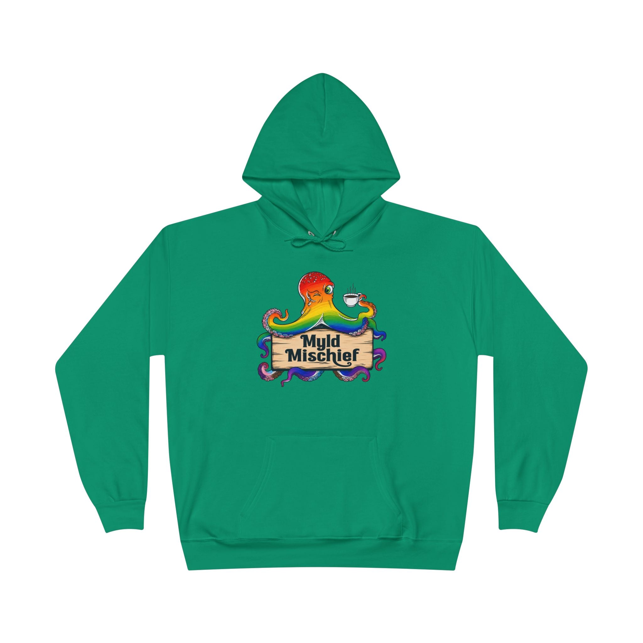 Pride Myld Michief Bizi Logo – Unisex Eco Hoodie