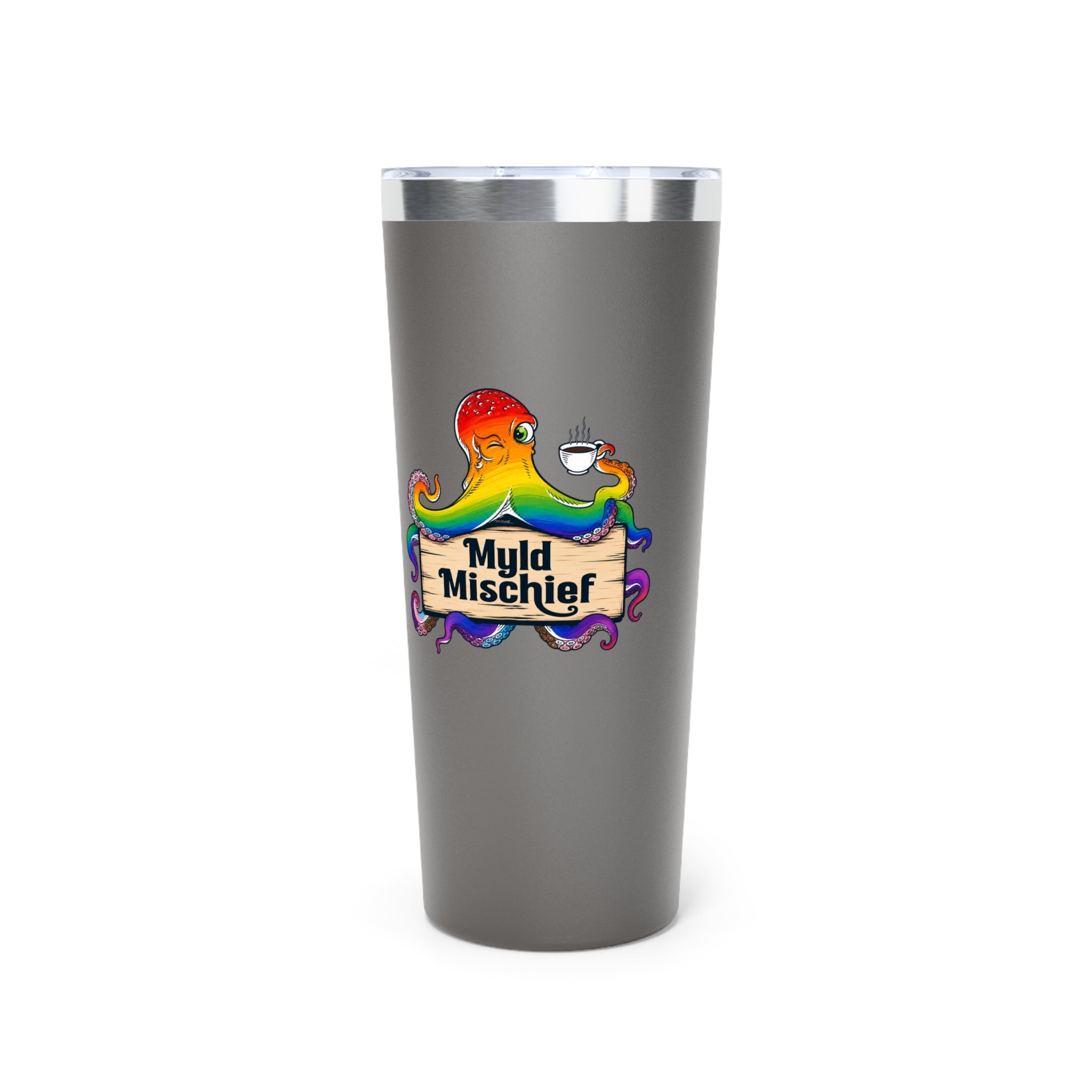 Pride Bizi Logo - Double Sided -  22oz Copper Vacuum Insulated Tumbler