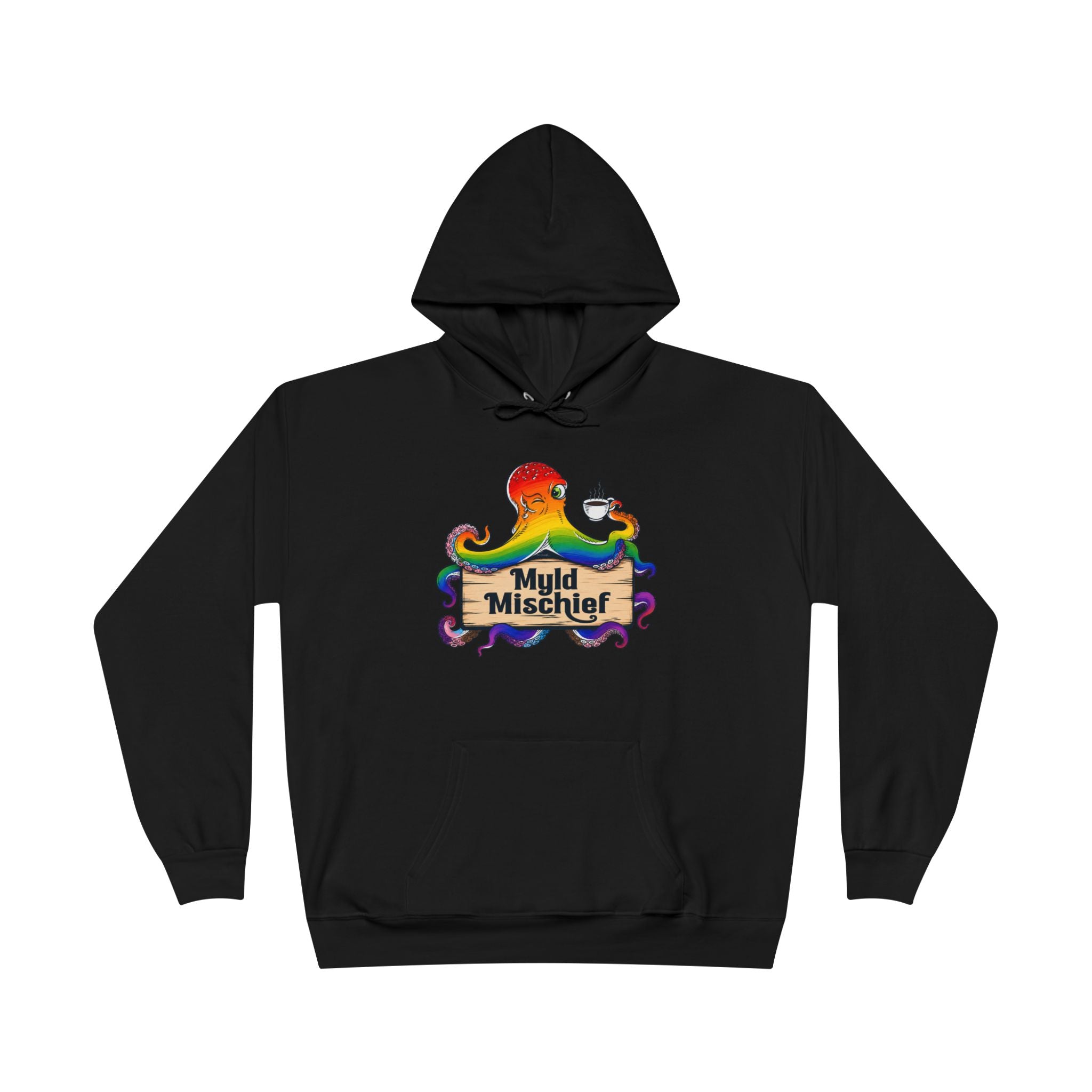 Pride Myld Michief Bizi Logo – Unisex Eco Hoodie
