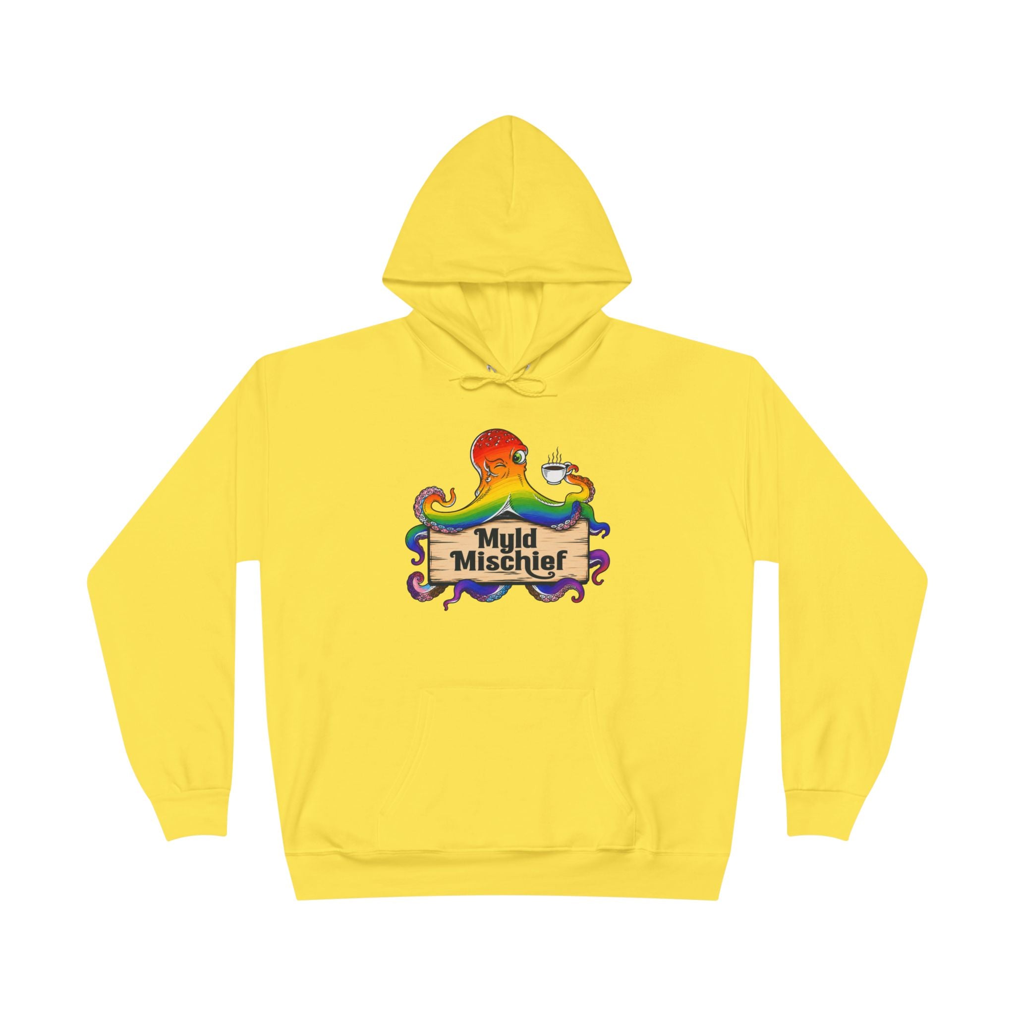 Pride Myld Michief Bizi Logo – Unisex Eco Hoodie