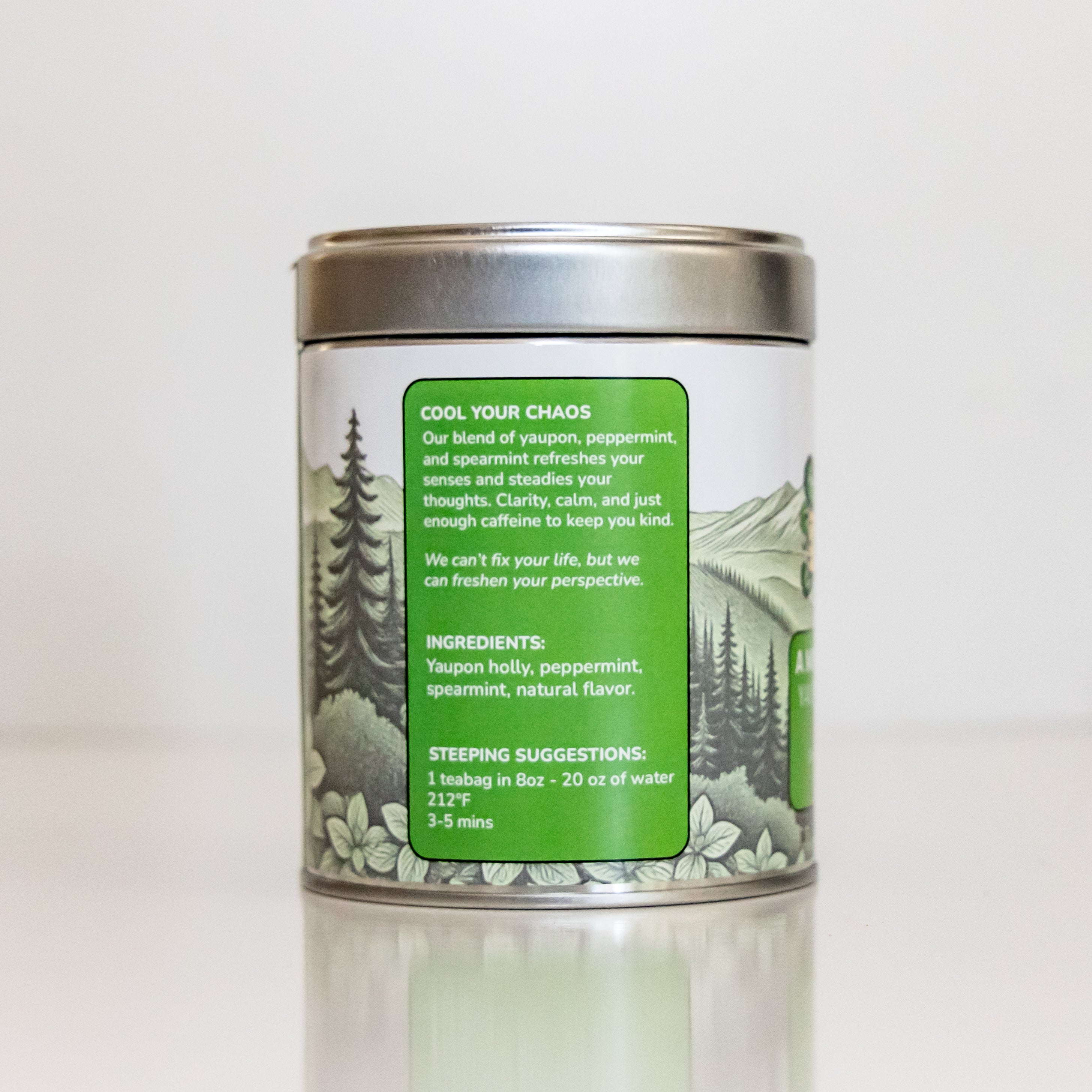 A Mintervention – Yaupon Tea Blend • Tin • 16 Sachets