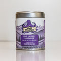 Live Laugh Lavender Yaupon tea blend tin front label by Myld Mischief