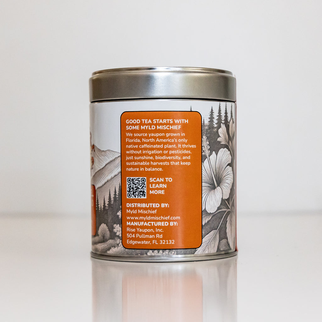 Peach, Please... – Yaupon Tea Blend • Tin • 16 Sachets