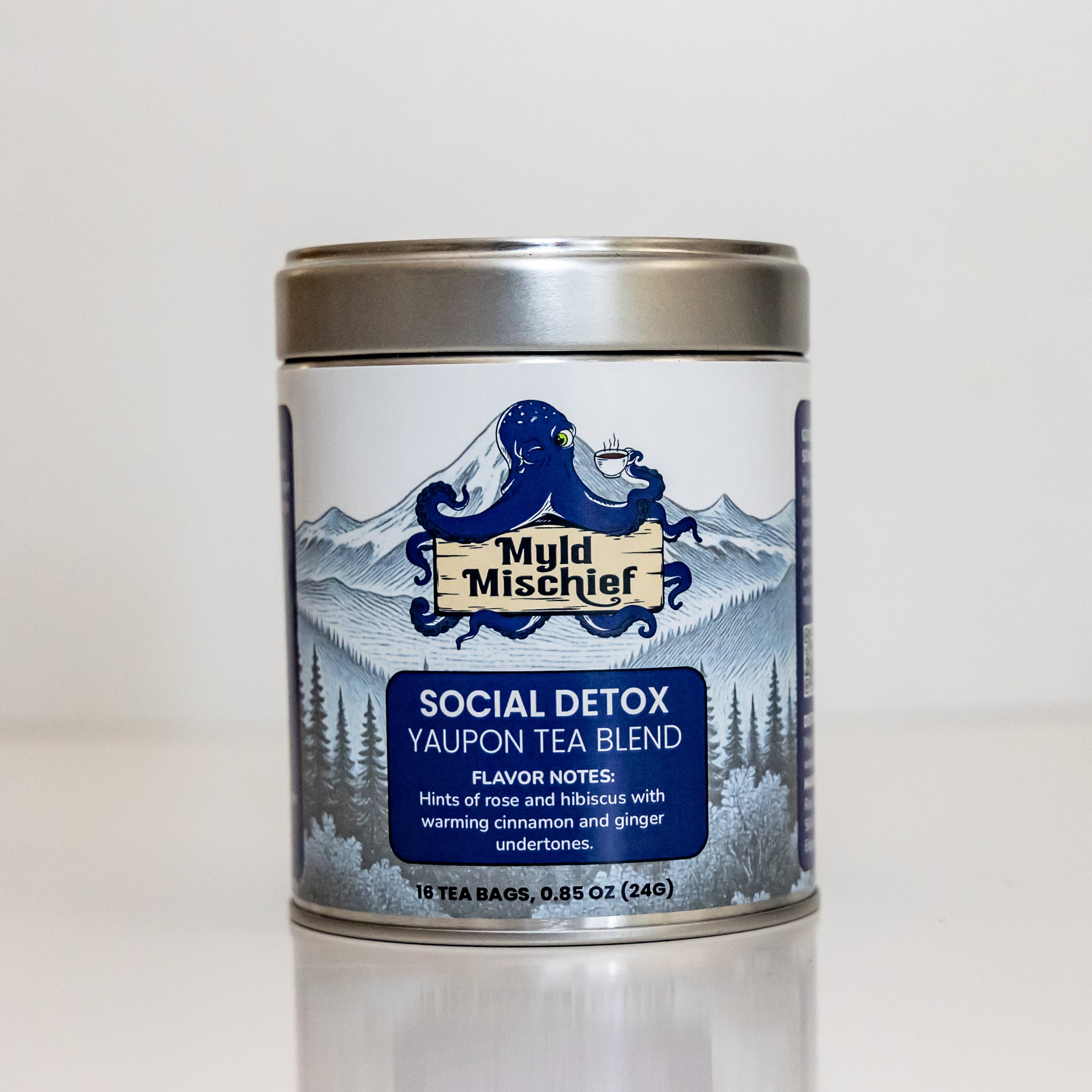 Social Detox – Yaupon Tea Blend • Tin • 16 Sachets