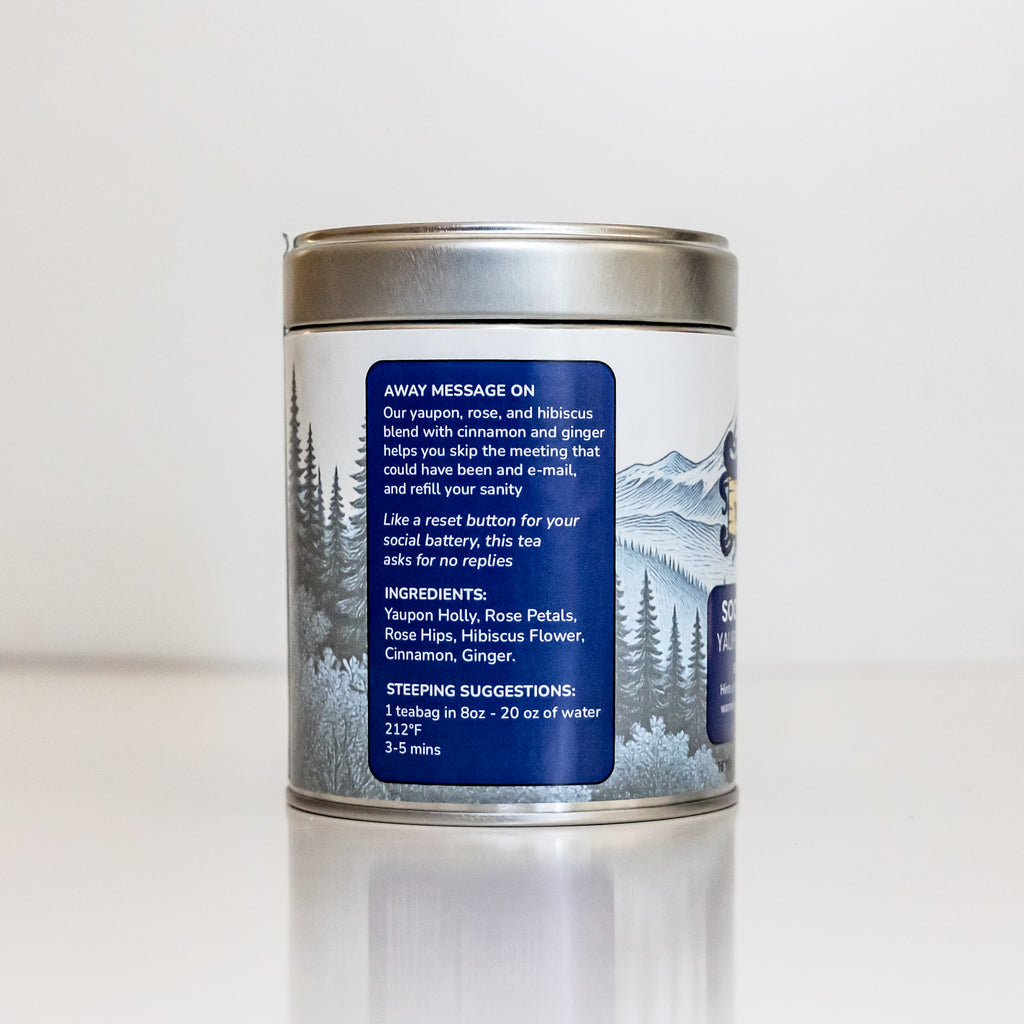 Social Detox – Yaupon Tea Blend • Tin • 16 Sachets